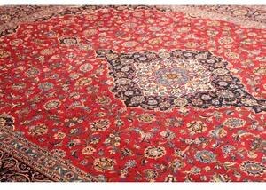 Tappeto Ardakan Medaglione Floreale Rosso Blu Scuro 300x396 Cm