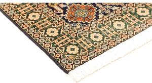 Tappeto Tabriz Stilizzato Blu Scuro Verde 100x138 Cm