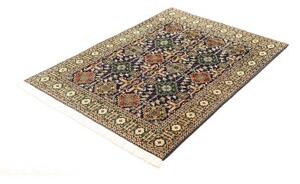 Tappeto Tabriz Stilizzato Blu Scuro Verde 100x138 Cm
