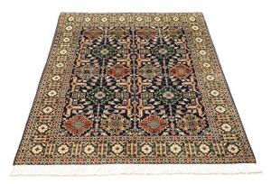 Tappeto Tabriz Stilizzato Blu Scuro Verde 100x138 Cm