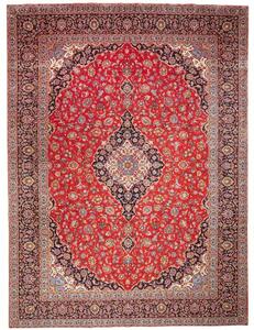 Tappeto Ardakan Medaglione Floreale Rosso Blu Scuro 300x396 Cm