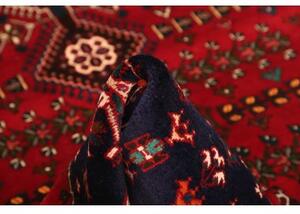 Tappeto Shiraz Stilizzato Rosso Blu Scuro 158x237 Cm