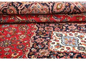 Tappeto Ardakan Medaglione Floreale Rosso Blu Scuro 250x367 Cm