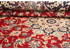 Tappeto Nadjafabad Medaglione Floreale Rosso Blu Scuro 268x370 Cm