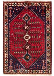 Tappeto Shiraz Stilizzato Rosso Blu Scuro 158x237 Cm