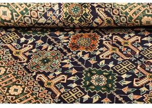 Tappeto Tabriz Stilizzato Blu Scuro Verde 100x138 Cm