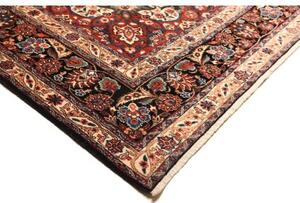 Tappeto Moud Medaglione Floreale Rosso Scuro Avorio 310x410 Cm