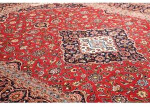 Tappeto Ardakan Medaglione Floreale Rosso Blu Scuro 250x367 Cm