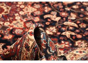 Tappeto Moud Medaglione Floreale Rosso Scuro Avorio 310x410 Cm