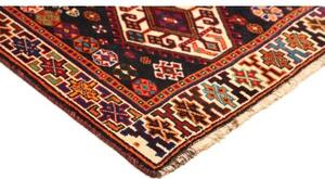 Tappeto Shiraz Stilizzato Rosso Blu Scuro 170x278 Cm