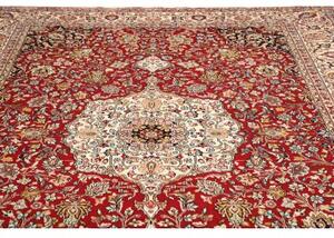 Tappeto Ardakan Medaglione Floreale Rosso Avorio 246x357 Cm