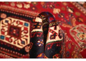 Tappeto Shiraz Stilizzato Rosso Blu Scuro 170x278 Cm