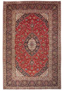 Tappeto Ardakan Medaglione Floreale Rosso Blu Scuro 200x305 Cm