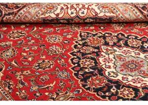 Tappeto Ardakan Medaglione Floreale Rosso Blu Scuro 198x300 Cm