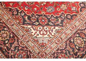 Tappeto Ardakan Medaglione Floreale Rosso Blu Scuro 200x305 Cm