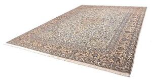 Tappeto Kashan Medaglione Floreale Avorio Blu Cobalto 297x393 Cm