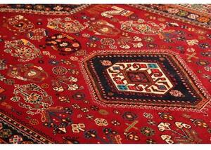 Tappeto Shiraz Stilizzato Rosso Blu Scuro 170x278 Cm