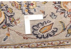 Tappeto Kashan Medaglione Floreale Avorio Blu 305x407 Cm