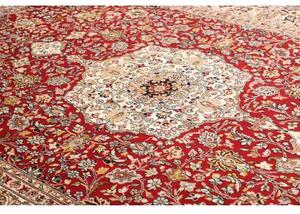 Tappeto Ardakan Medaglione Floreale Rosso Avorio 246x357 Cm