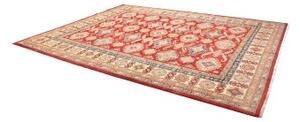 Tappeto Kazak Geometrico Rosso Avorio 273x360 Cm