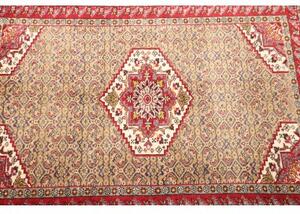 Tappeto Ardabil Stilizzato Rosso Beige 72x105 Cm