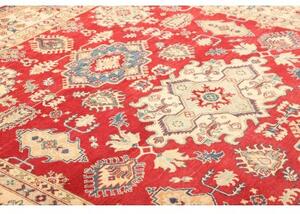 Tappeto Kazak Stilizzato Rosso Avorio 247x308 Cm