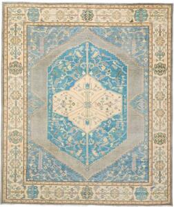 Tappeto Zigler Fine Stilizzato Azzurro Grigio 248x290 Cm