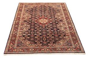 Tappeto Sarough Stilizzato Blu Scuro Rosso Mattone 105x144 Cm