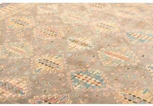 Tappeto Kazak Washed Geometrico Grigio Azzurro 245x304 Cm