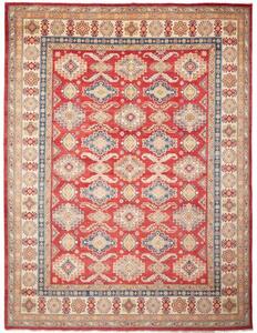 Tappeto Kazak Geometrico Rosso Avorio 273x360 Cm