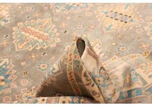 Tappeto Kazak Washed Geometrico Grigio Azzurro 245x304 Cm
