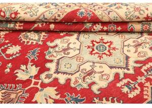 Tappeto Kazak Stilizzato Rosso Avorio 247x308 Cm