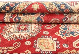 Tappeto Kazak Geometrico Rosso Avorio 273x360 Cm
