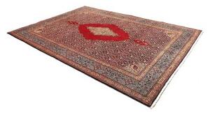 Tappeto Moud Stilizzato Rosso Scuro Blu Polvere 225x320 Cm