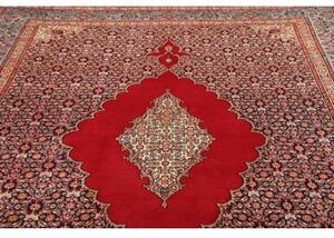 Tappeto Moud Stilizzato Rosso Scuro Blu Polvere 225x320 Cm