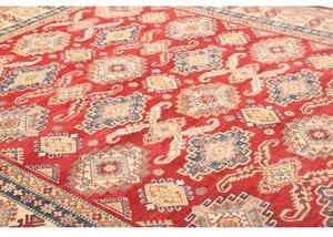 Tappeto Kazak Geometrico Rosso Avorio 273x360 Cm