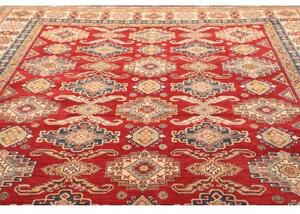 Tappeto Kazak Geometrico Rosso Avorio 273x360 Cm