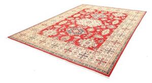 Tappeto Kazak Stilizzato Rosso Avorio 247x308 Cm