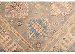 Tappeto Kazak Washed Geometrico Grigio Azzurro 245x304 Cm