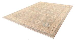 Tappeto Kazak Washed Geometrico Grigio Azzurro 245x304 Cm
