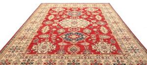 Tappeto Kazak Stilizzato Rosso Avorio 247x308 Cm