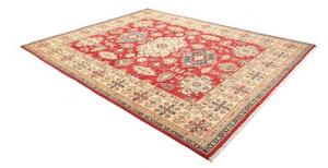 Tappeto Kazak Stilizzato Rosso Avorio 247x308 Cm
