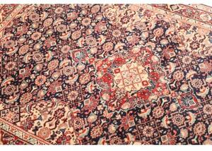 Tappeto Sarough Stilizzato Blu Scuro Rosso Mattone 105x144 Cm
