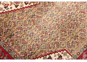 Tappeto Ardabil Stilizzato Rosso Beige 72x105 Cm