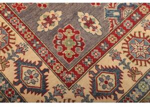 Tappeto Kazak Washed Stilizzato Grigio Rosso 200x305 Cm