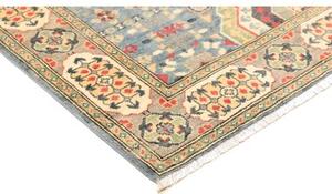 Tappeto Kazak Washed Stilizzato Blu Beige 153x197 Cm