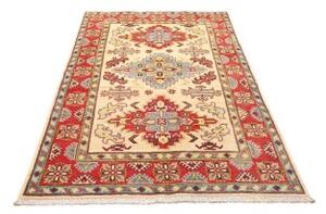 Tappeto Kazak Stilizzato Rosso Avorio 118x192 Cm