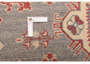 Tappeto Kazak Washed Stilizzato Grigio Rosso 200x305 Cm