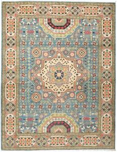 Tappeto Kazak Washed Stilizzato Blu Beige 153x197 Cm