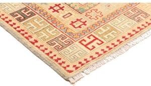 Tappeto Kazak Washed Stilizzato Celeste Rosso 119x175 Cm